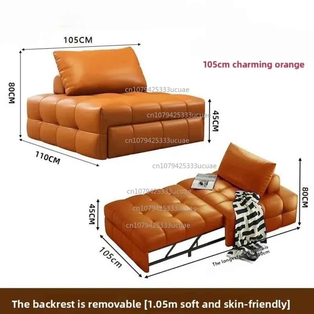 Single and double sofa bed folding dual-purpose small apartment living room multi-functional two-in-one pull-out type