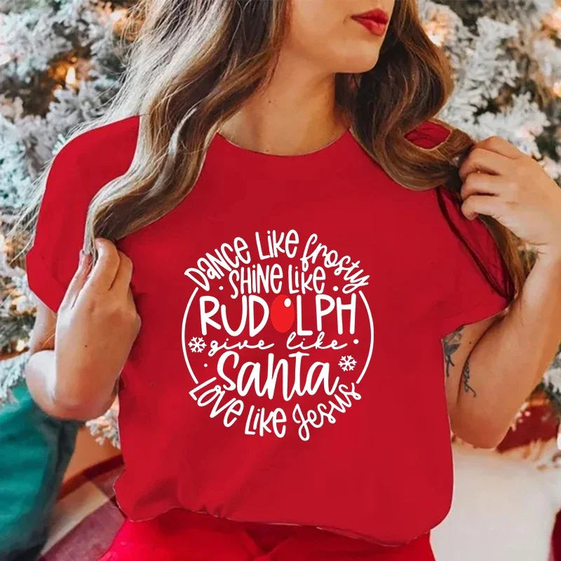 グラフィックプリントTシャツ,ダンスのようなフレンチスタイルのきらびやかなTシャツ,ルドルフ,サンマンのような,愛,Tシャツのような,新しいTシャツ