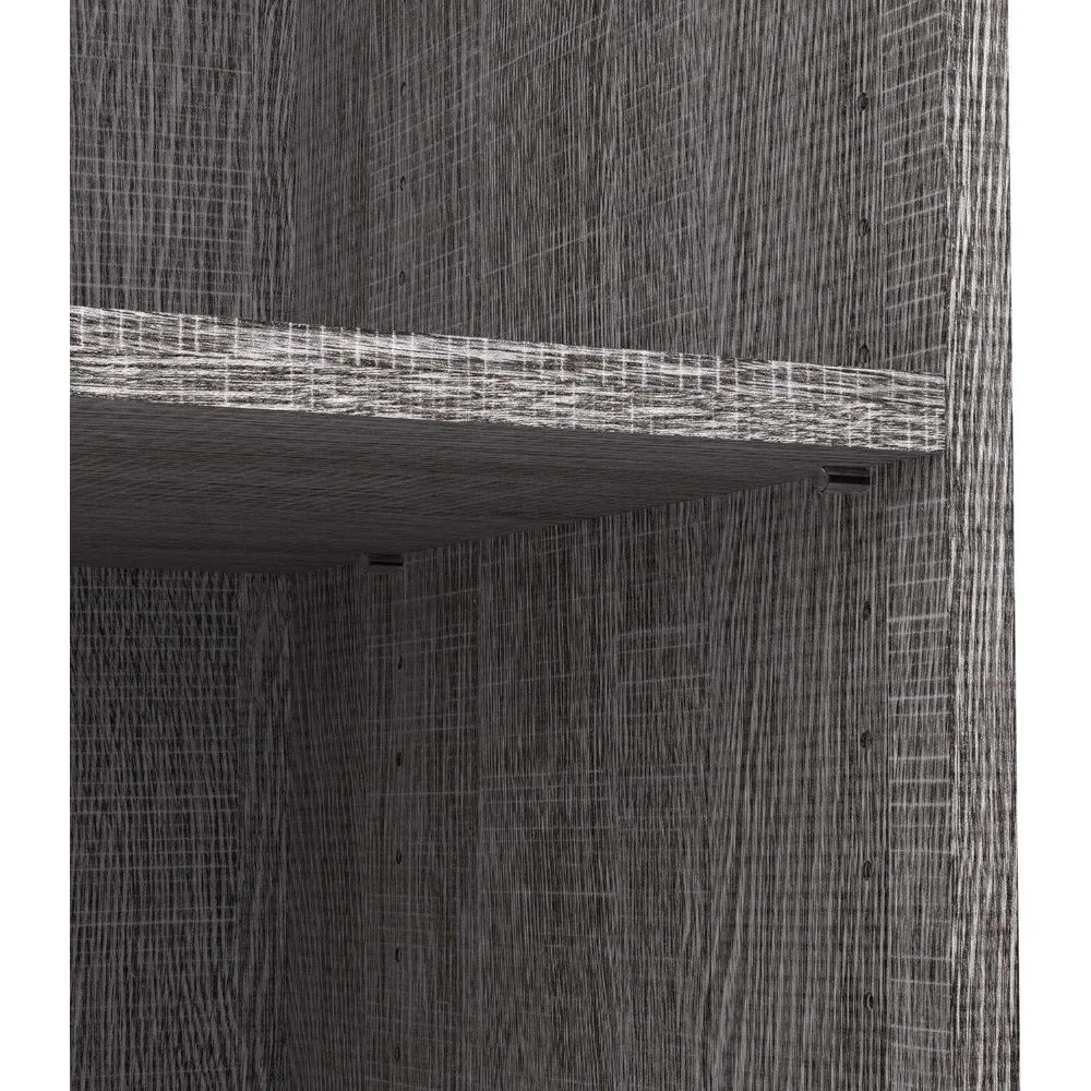 ระบบจัดระเบียบตู้เสื้อผ้าสำหรับห้องนอน ห้องเก็บของ ทางเข้าบ้าน ห้องครัว - 25W สีเทาเปลือกไม้ โซลูชั่นประหยัดพื้นที่สำหรับตู้เสื้อผ้า