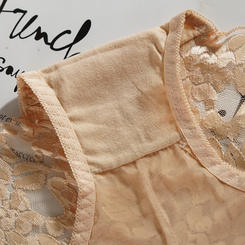 Dámské kalhotky s vysokým pasem, sexy, transparentní, s krajkou, plus size, bezešvé, s dutým výstřihem, velikost L - náhled 6