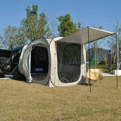 Car Tent Waterproof Tent, Car Tailgate Tent,Pop Up Car Rear Tent, SUV Camping Tents for Campers Multipurpose Truck 10 best sales pop up camper - №6