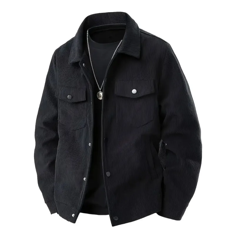 Fashion Business Casual Corduroy Jacket Four Colors Match All New Style Autumn Spring Thin Material Comfortable Men Jacket