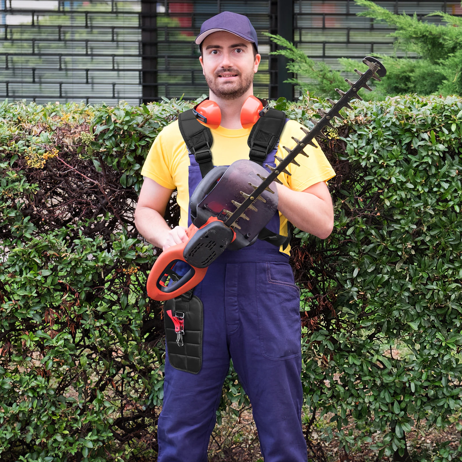 

Shoulder Harness Strap for Grass Trimmer Brush Cutter Lawn Mower Belt Pruner Attachment Tool Comfort Fit Durable Design