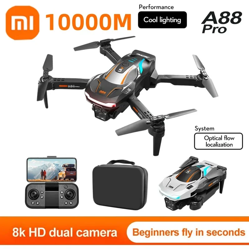 Xiaomi A88pro Drone 8K Professional HD Dual Camera 10000M 5G Obstacle Avoidance Optical Flow Positioning Upgraded RC ﻿Brushless