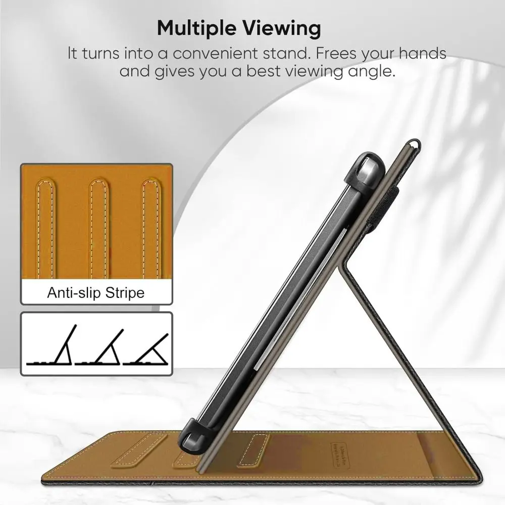 Funda Universal para tableta de 7/8/9/10 pulgadas, a prueba de golpes, con visión multiángulo, funda con soporte para tableta de cuero PU para Samsung/Huawei/Xiaomi