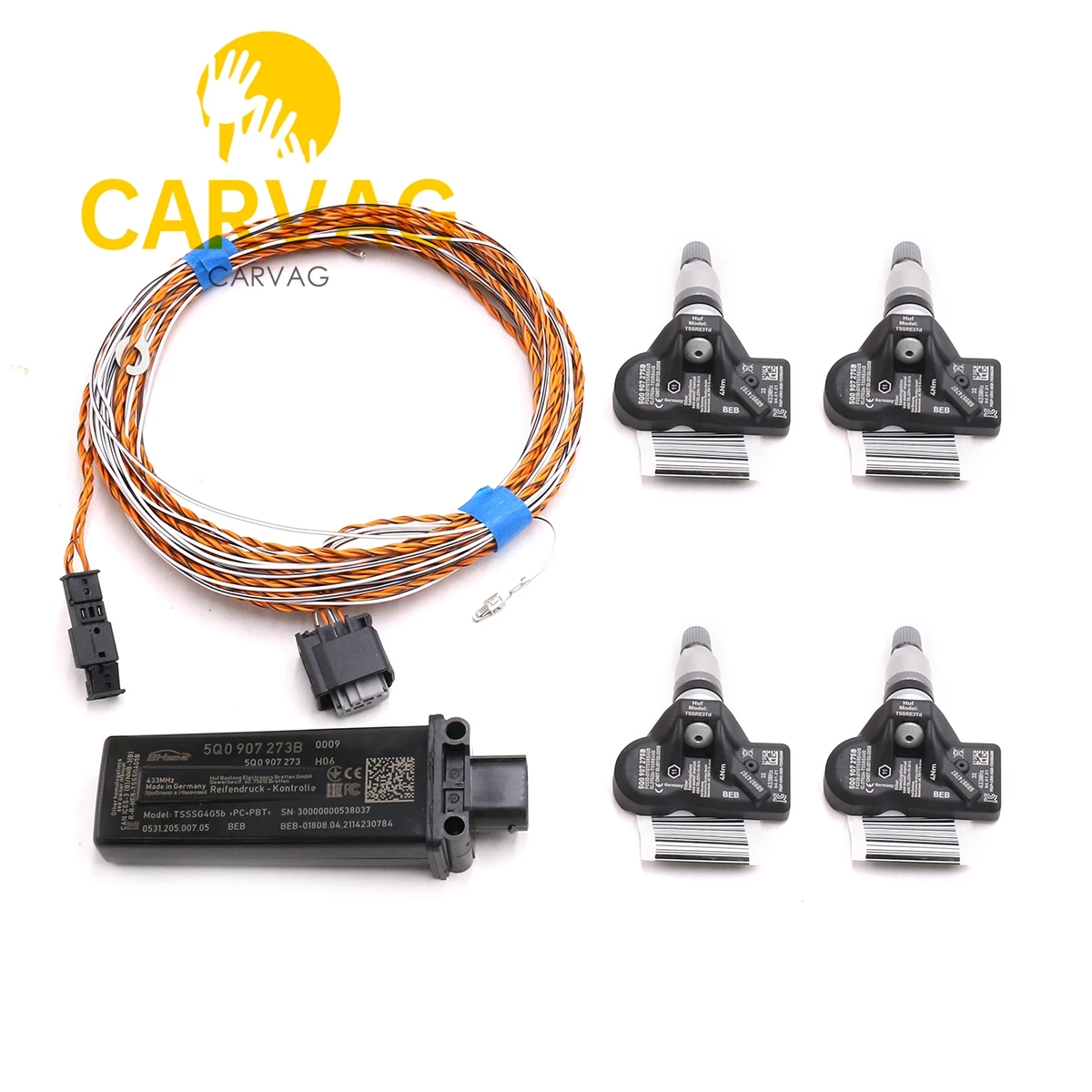 5Q0907273B TMPS 2 TPMS Tire Pressure System FOR MQB CARS GOLF 7 MK7 Tiguan Passat B8 NEW Touran 5Q0 907 273 B