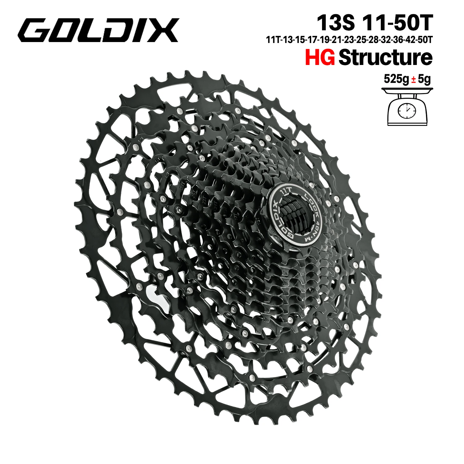 GOLDIX 超軽量自転車カセットフリーホイール炭素鋼素材 9/10/11/12/13