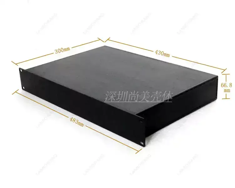 19 Inch 1.5U All‑Aluminum Chassis U‑Shaped Plug‑In Box Standard Industrial Cabinet Case