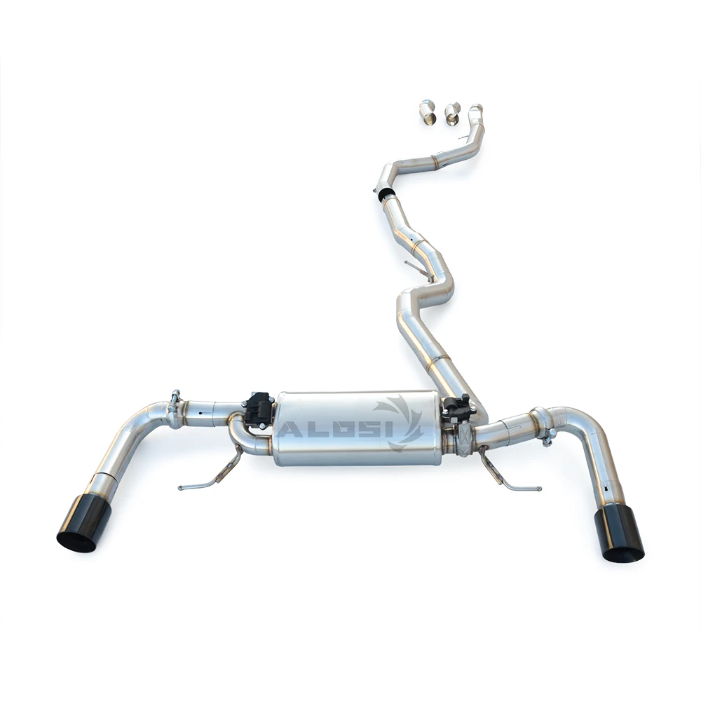 304 Stainless Steel Valvetronic Cat-back for BMW 330i G20 G21 2.0T B48 Straight-through Mandrel Bent Quad Tips 2019-2024