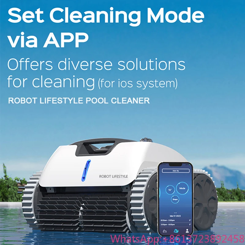 

Robotic Swimming Pool Cleaner Wireless Automatic 3312 PRo Wifi App Control More Accurate Route Planning Select Cleanning Modes