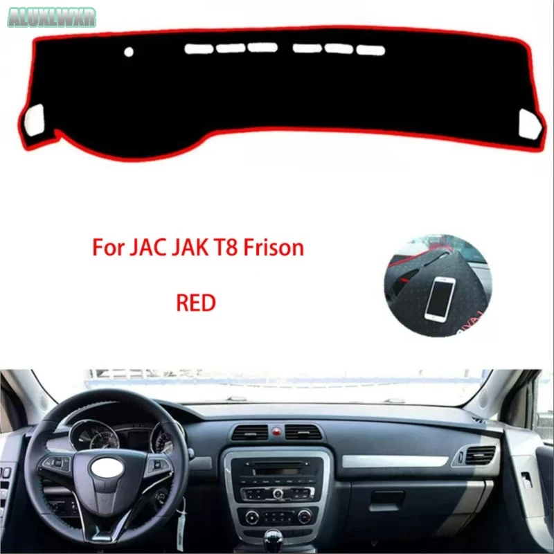 Car Dashboard Avoid Light Pad Instrument Platform Desk Cover Mats Carpets for JAC JAK T8 Frison 2018 2019 2020 Auto Accessories