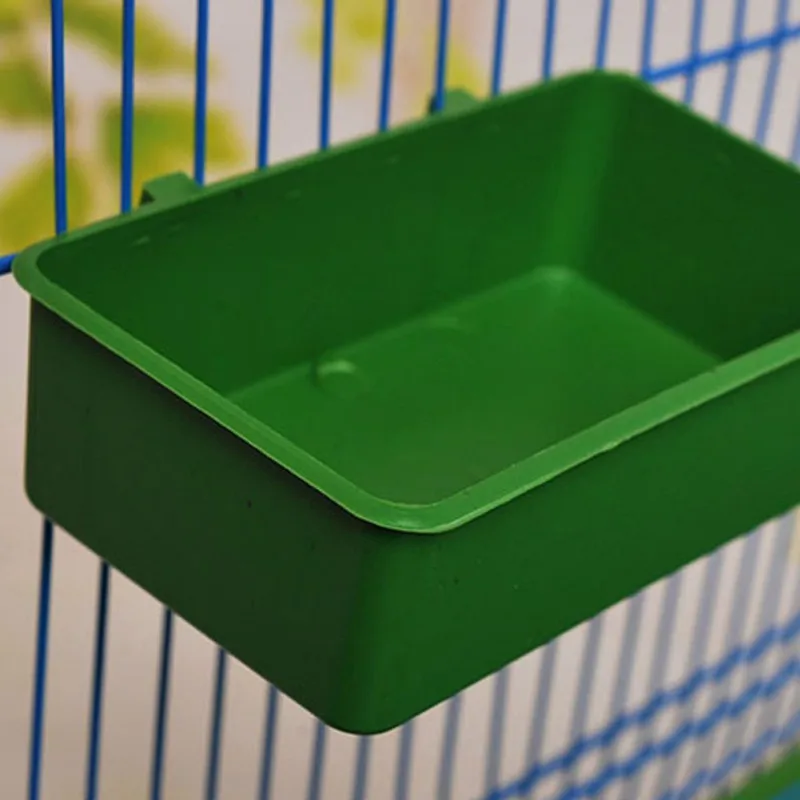 Multi-purpose Bird Water Bath Tub Pet Bird Bowl Parrots Parakeet Birdbath Cage Hanging Parrot Cage Pet Bird Cage Accessories