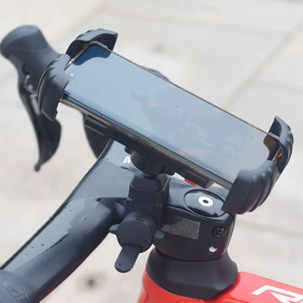 

360 Degrees Rotation Road Bike Phone Holder Adjustable Universal Bicycle Mobile Phone Stand Soft Silicone for 4.7-7.2 inch Phone