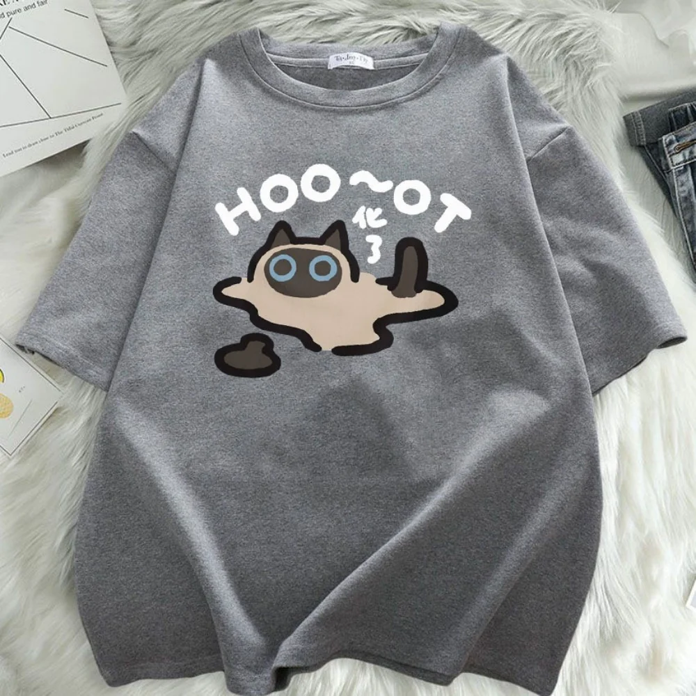 تي شيرت فضفاض بأكمام قصيرة مقاس كبير - American Retro High Street، رقبة دائرية مطبوعة برسوم كارتونية، راحة كاجوال، للجنسين