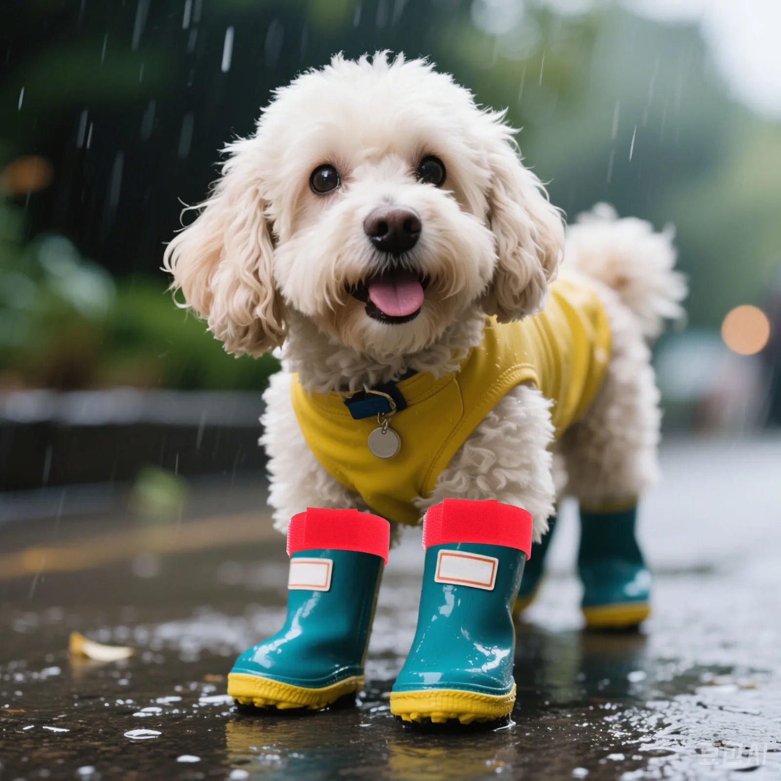 

10 Pcs Shoe Buckle Rain Boots Socks Patch Paw Polyester Animal Footwear Straps