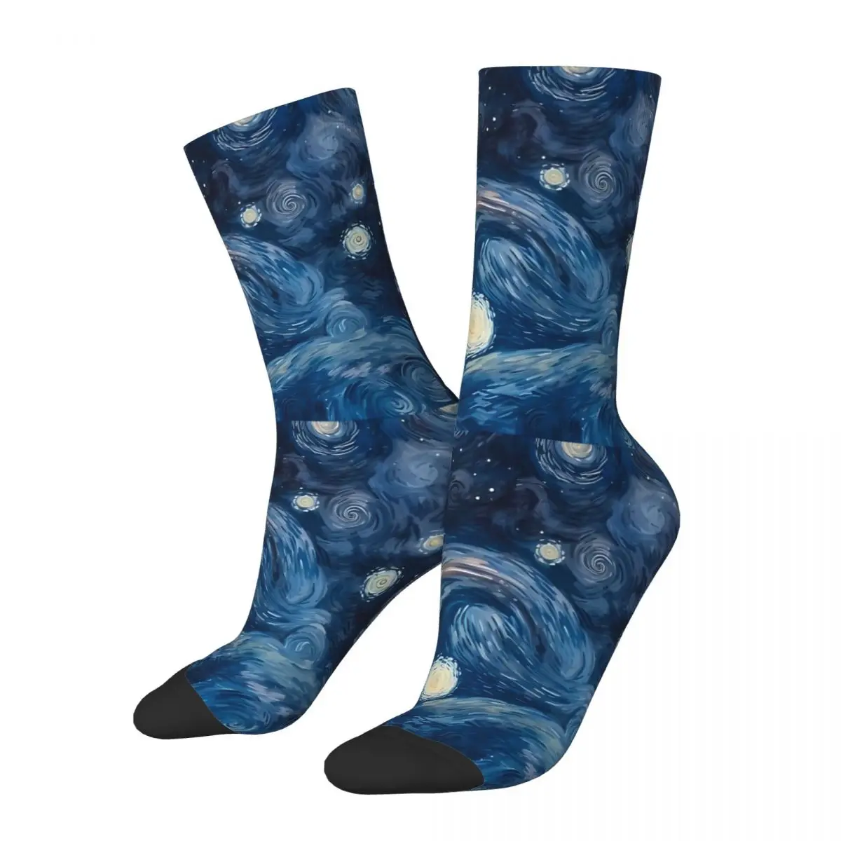 Oil Painting Sock Printed Man Polyester