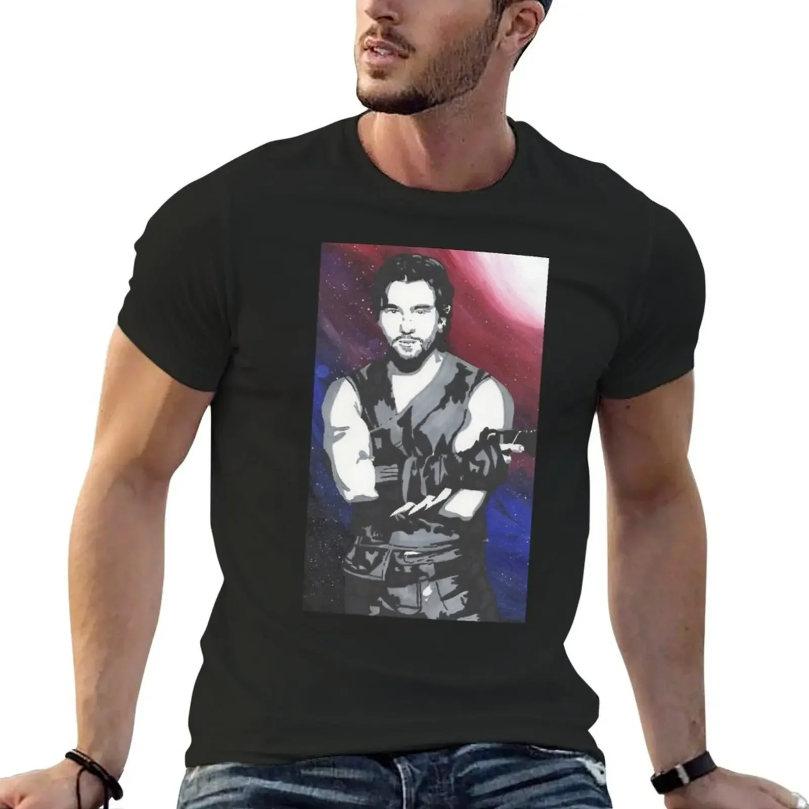 Telemachus Rhade - Andromeda TV series T-Shirt vintage man clothes vintage graphic tee mens t shirts