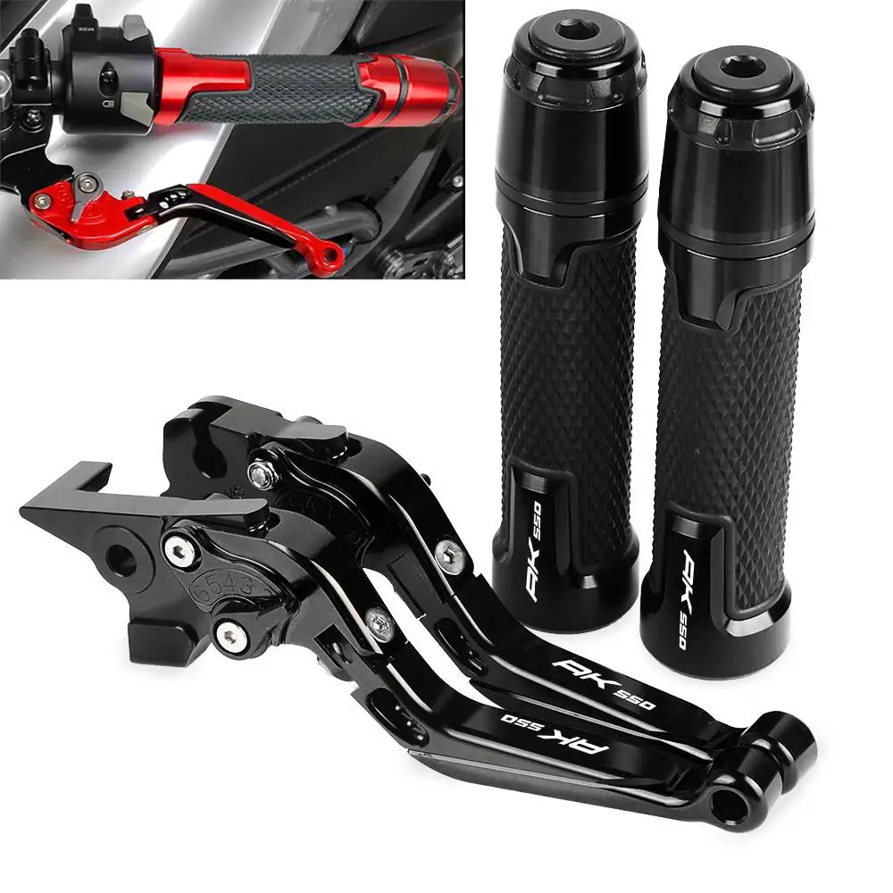 

Motorcycle Accessories CNC Aliminum For KYMCO AK550 AK 550 2017 2018 2019 Brake Clutch Levers Handlebar Grips ends