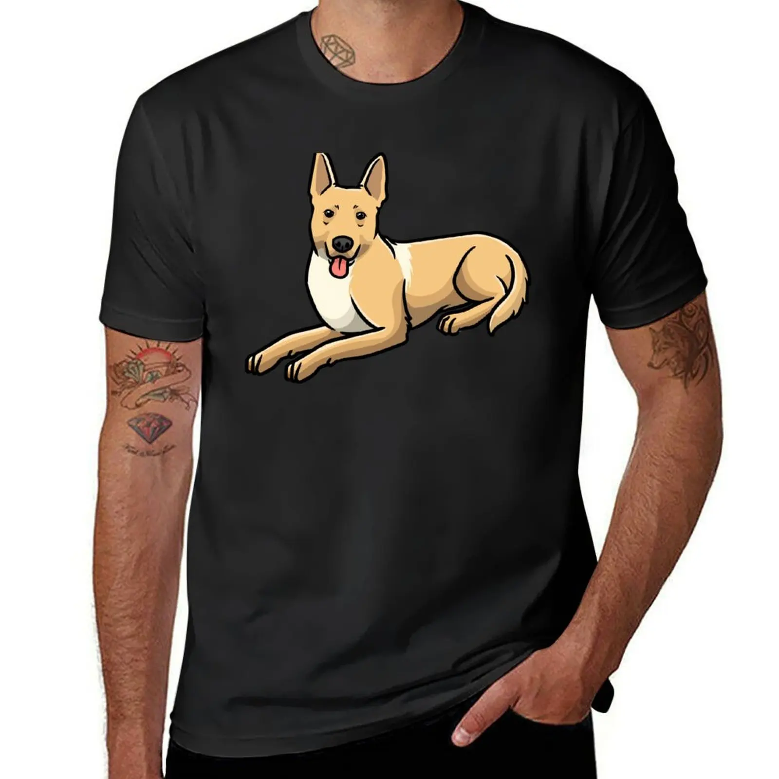 Carolina Dog Dog T-shirt oversizeds tees aesthetic clothes Men's t shirts