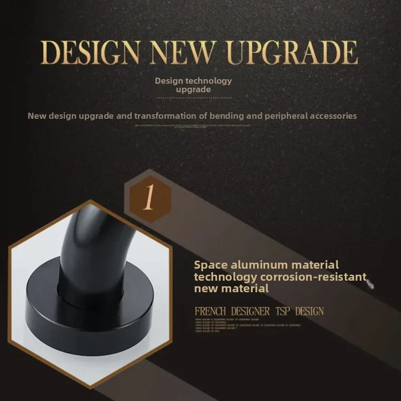 

Противоскользящая ручка для ванной комнаты, безопасные перила для пожилых людей в ванной комнате, черная ручка, перила для ванной комнаты из нержавеющей стали/алюминиевого сплава