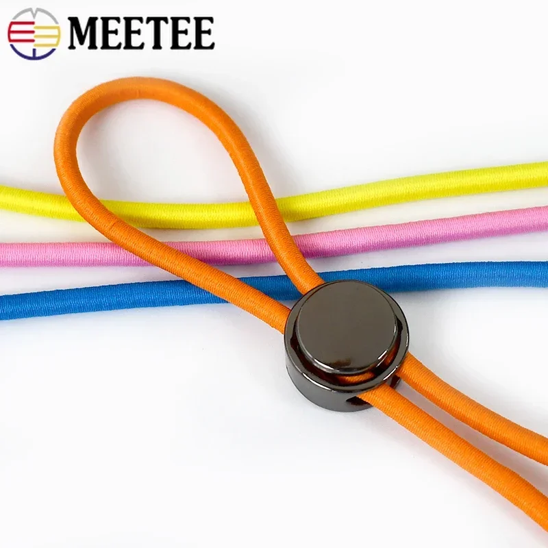 10/20M Round Elastics Band 4mm Colorful Rubber Rope HairBand Bungee Cord Clothes Belt Elasticity Drawstring Sewing Accessories