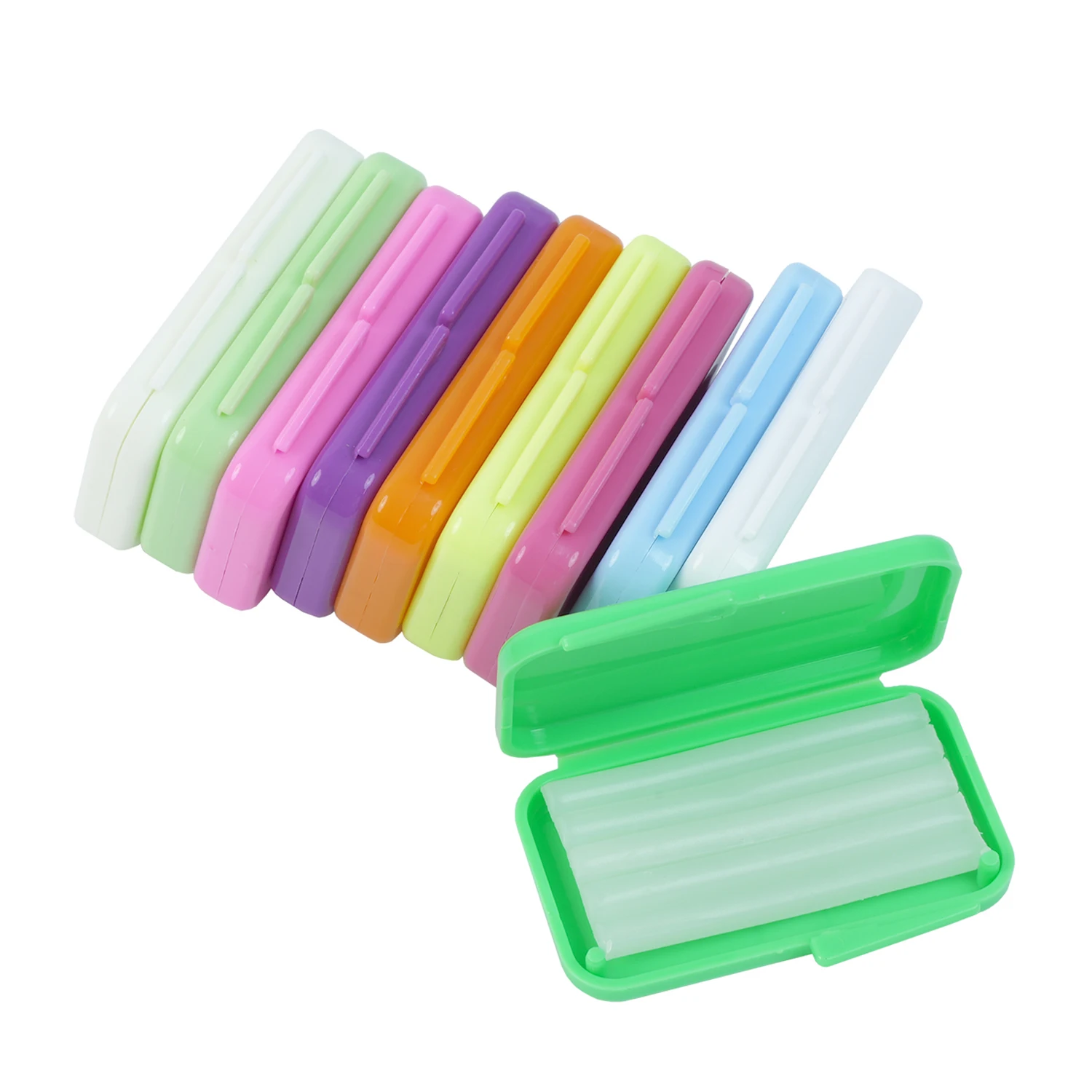 10 Box/Pack Fruit Flavour Dental Orthodontics Relief Wax Sticks for Braces Gum Irritation Teeth Whitening Oral Care Materials