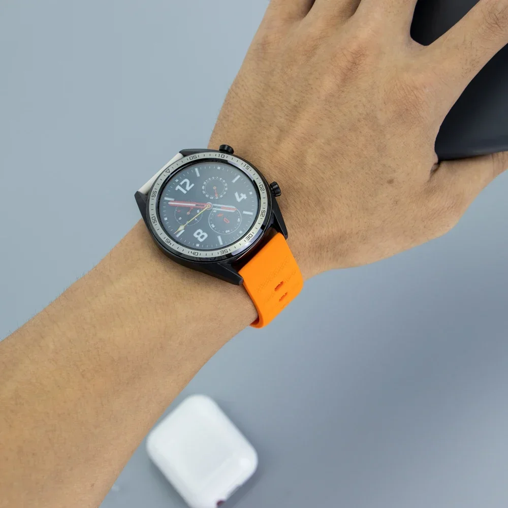 20mm 22mm Silicone Band for Samsung Galaxy Strap Watch 6/5/4 44mm 40mm 6/4Classic 43mm 47mm Bracelet for Huawei Watch 4 GT3 4Pro image 3