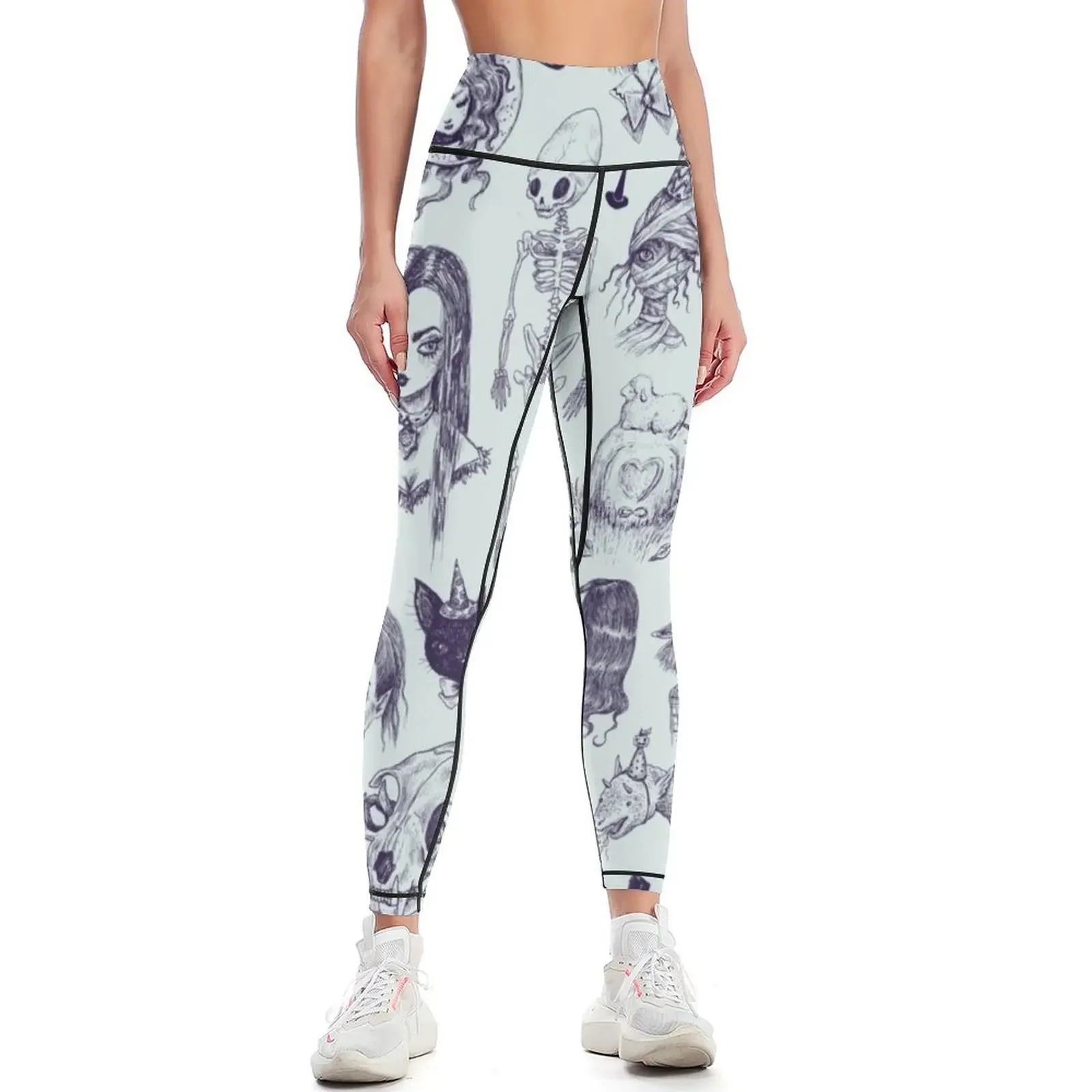 All The Spooky Stuff Leggings sports for gym for physical Womens Leggings