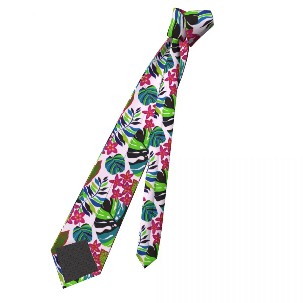 Tropical Leaves Exotic Plants Men Women Neckties Silk Polyester 8 cm Narrow Neck Ties for Men Accessories Gravatas Gift