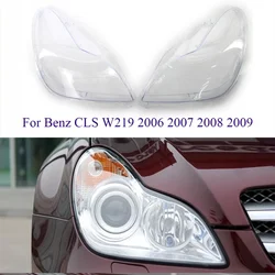 For Mercedes Benz CLS W219 2007 2008 2009 Car Lights Shell Headlights Glass Transparent Lens Cover Replacement Shade