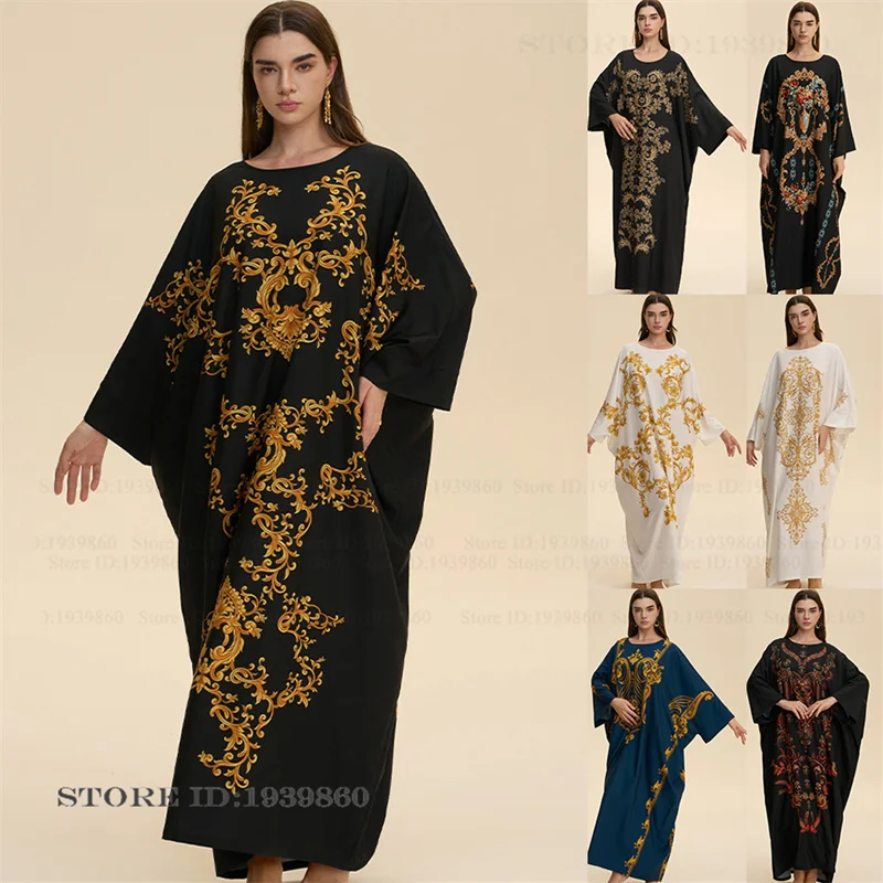 

Oversize Long Nightgown Cover Robe Vintage Print Floral Female Nightdress Homewear Loose Silk Satin Loungewear Nightwear Nighty