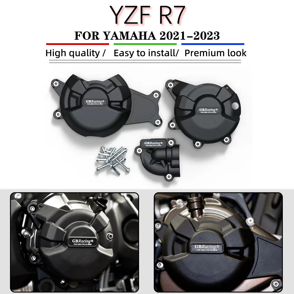 R7 Motorcycles Engine Cover Protection Case For GBRacing For YAMAHA R7 2021 2022 2023 GBRacing Engine Covers