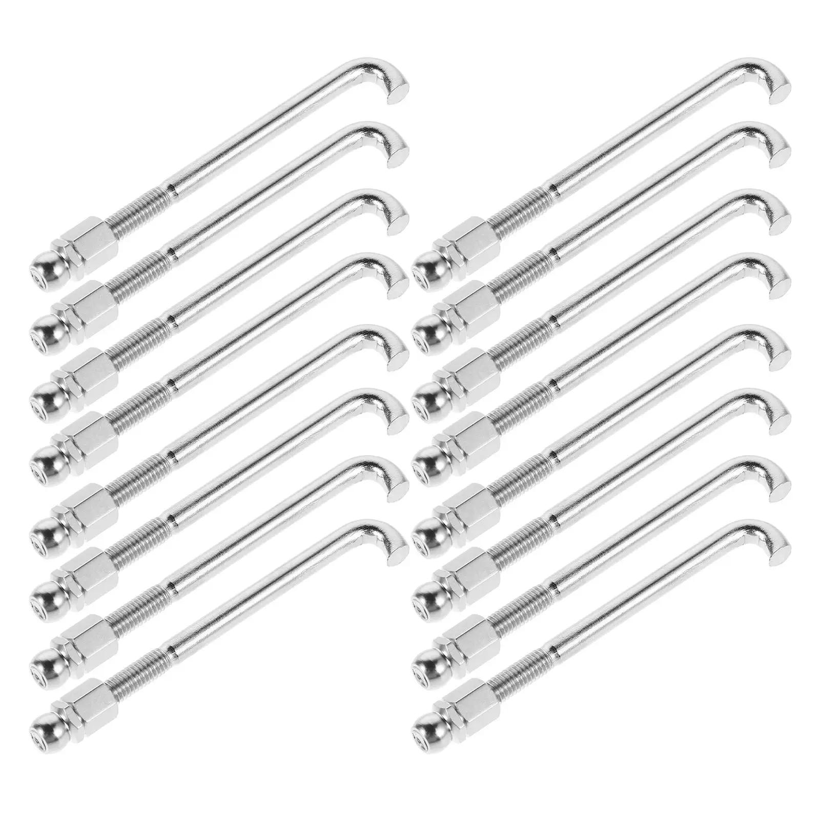 48 PCS Banjo Hook Nut Instrument Parts and Accessories Piece Set Metal Musical Bolt Adjustable Hooks