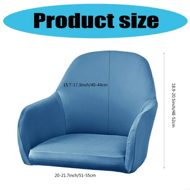 1pc Durable Seats Chair Cover Water Resistant for Curveds Back Chairs