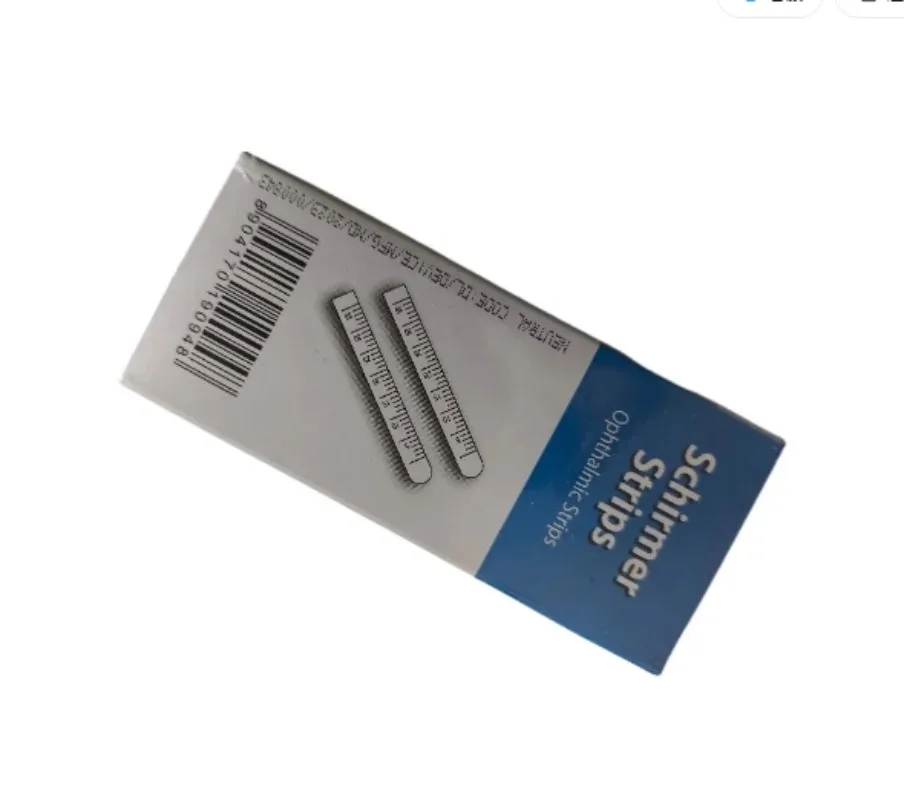 Sterile Fluorescein Sodium Ophthalmic Test Paper, 100 Strips/Box, for Eye Surface Wound Detectio