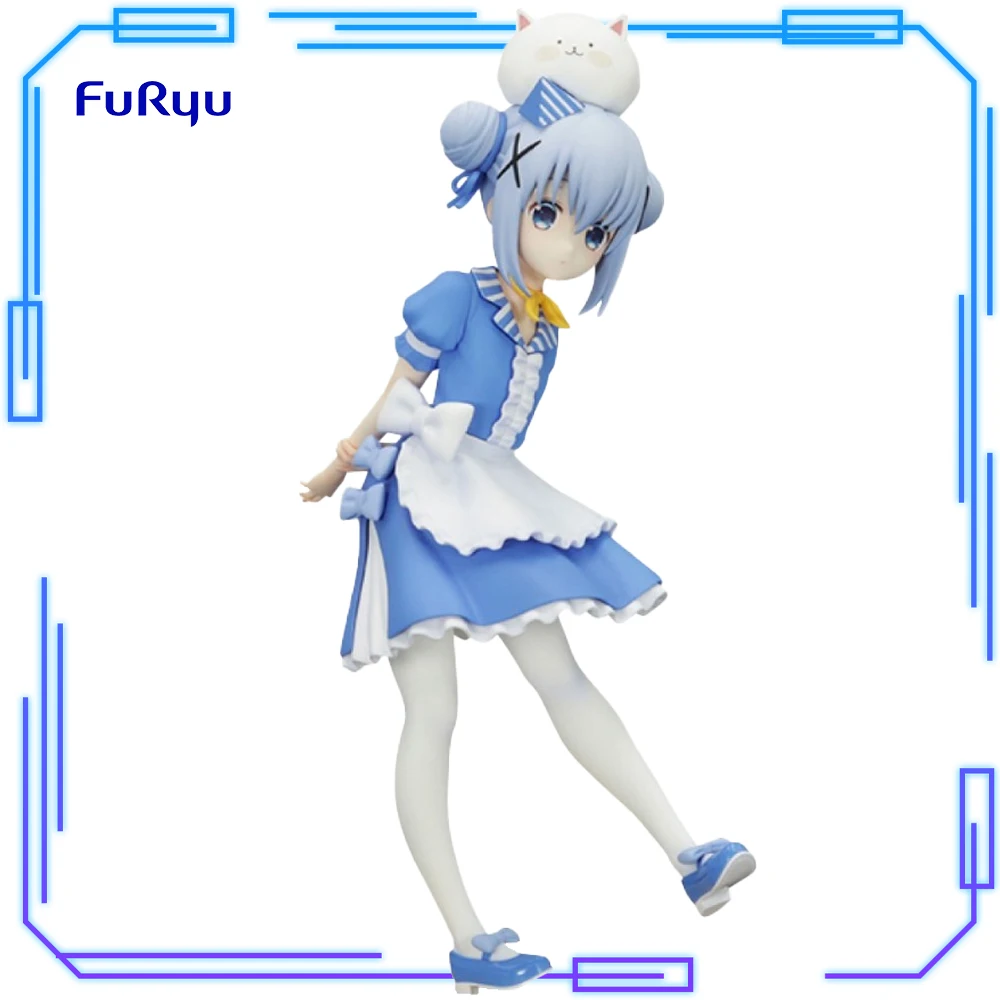 

In Stock FuRyu Original Genuine Is The Order A Rabbit BLOOM Trio-Try-iT Figure Kafuu Chino American Diner 18cm Model Toys Gift