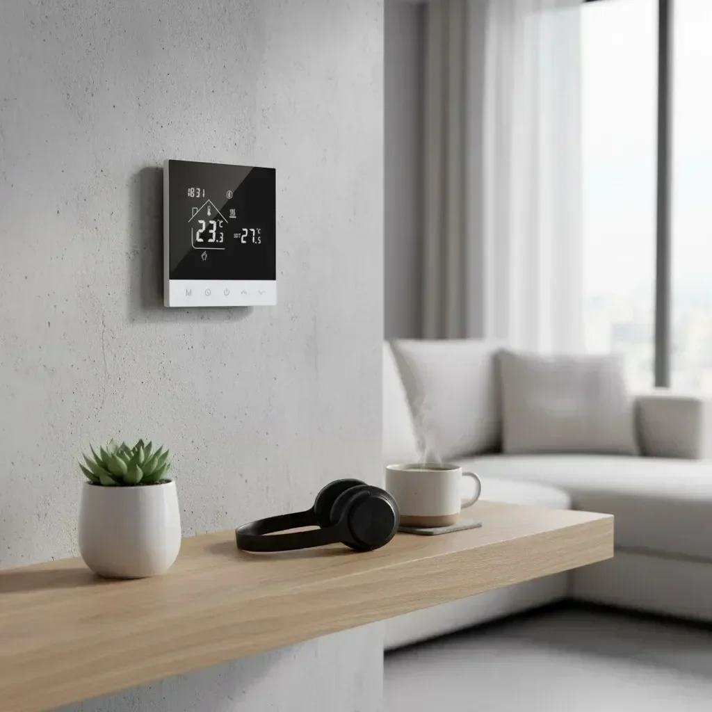 

Tuyas WiFi Smart Thermostat LCD Display Touch Screen Electric Floor Heating Water/Gas Boiler Thermostat Work With Alexas Alice