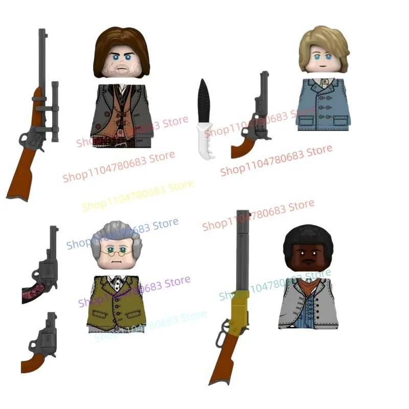 MOC Bausteine Mini-Figur Western-Jäger Zubehör Montagemodell Trendiges Sammlerstück Geschenk für Hobbyisten