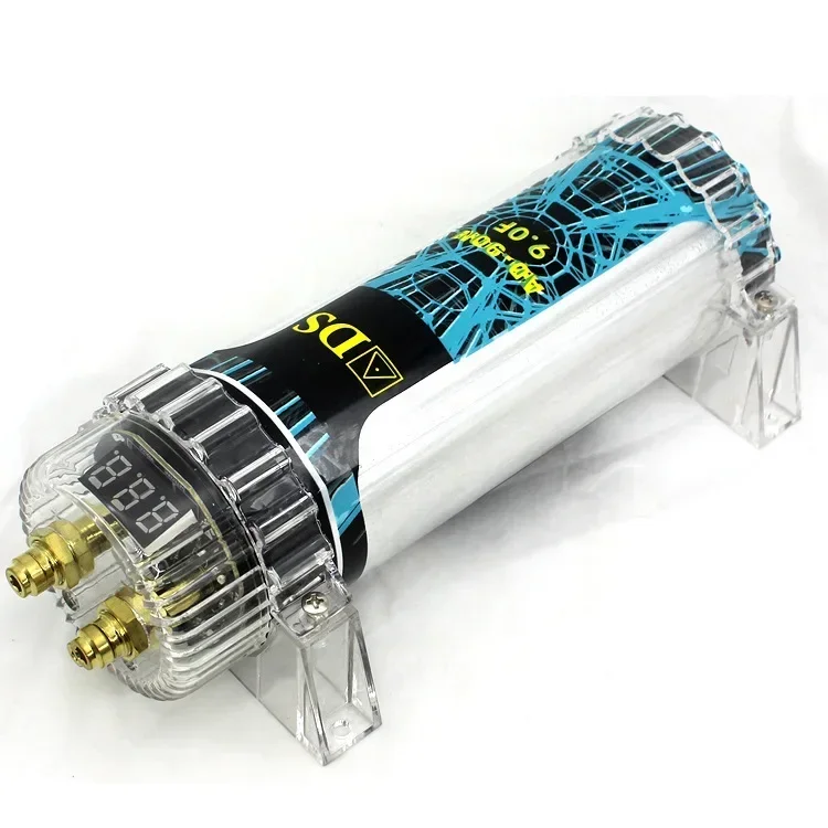 

2025Wholesale genuine DS car audio modification amplifier subwoofer 9 Farad capacitor 9.0F capacitor pond with light