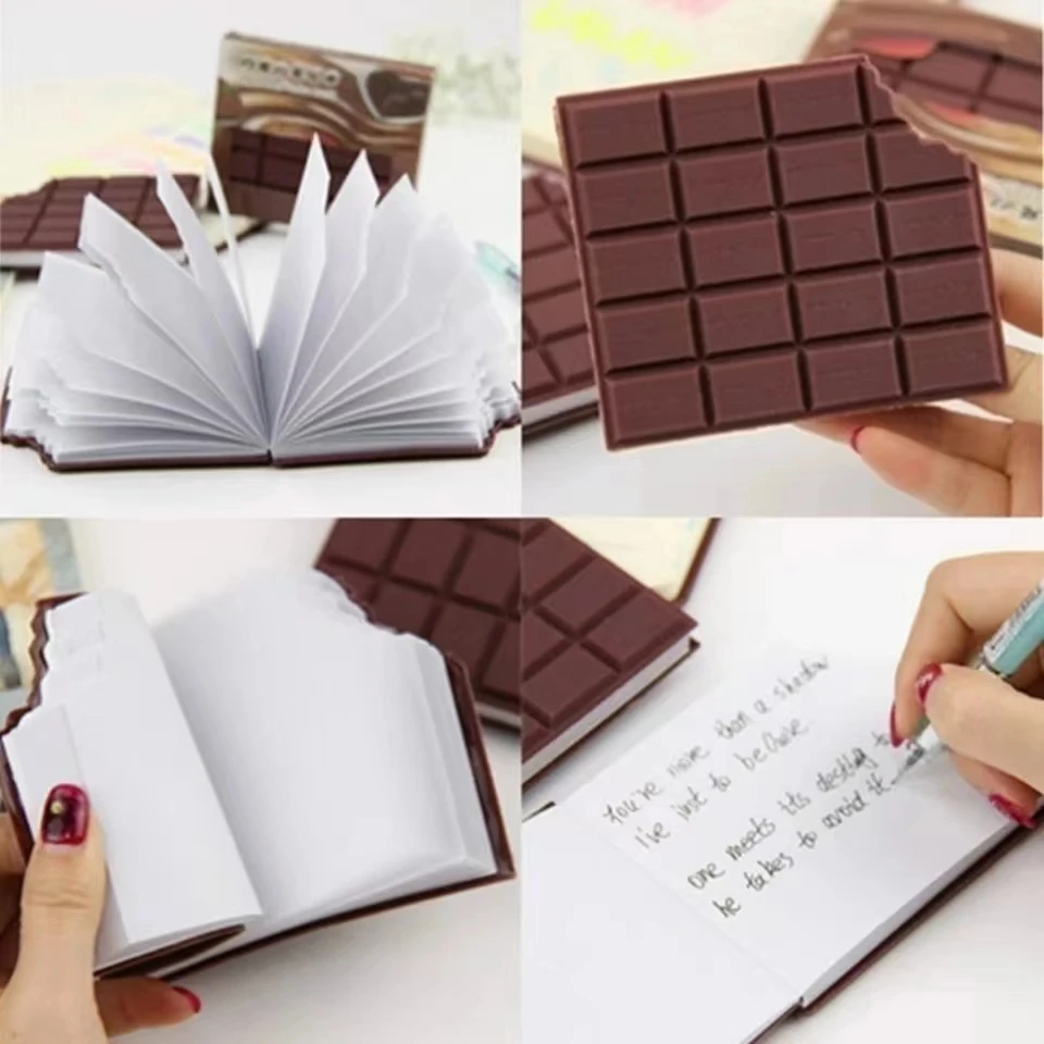 Tempting Chocolate Cover Notepad Notebook Creative Sticky Note Office Stationery