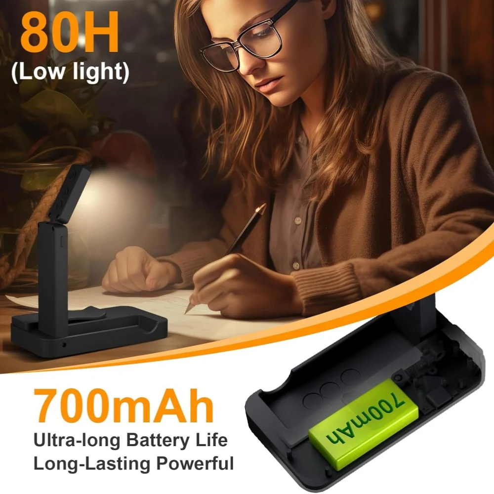 شحن USB الإشارات المرجعية قراءة مصباح أضواء القراءة الصغيرة التعلم كليب أضواء صغيرة قابلة للطي كتاب ضوء المحمولة القراءة ضوء الليل