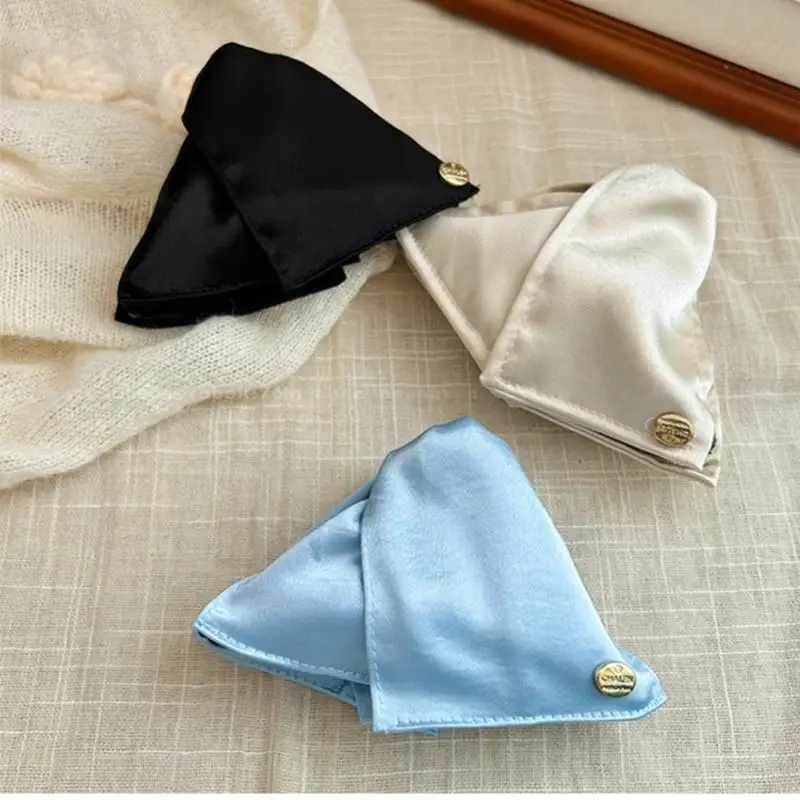 1 Stück Damen Luxus-Haarspange im französischen Stil, französische Stoff-Muschel-Dreieck-Haarspange, Haar-Accessoires – Detail 8