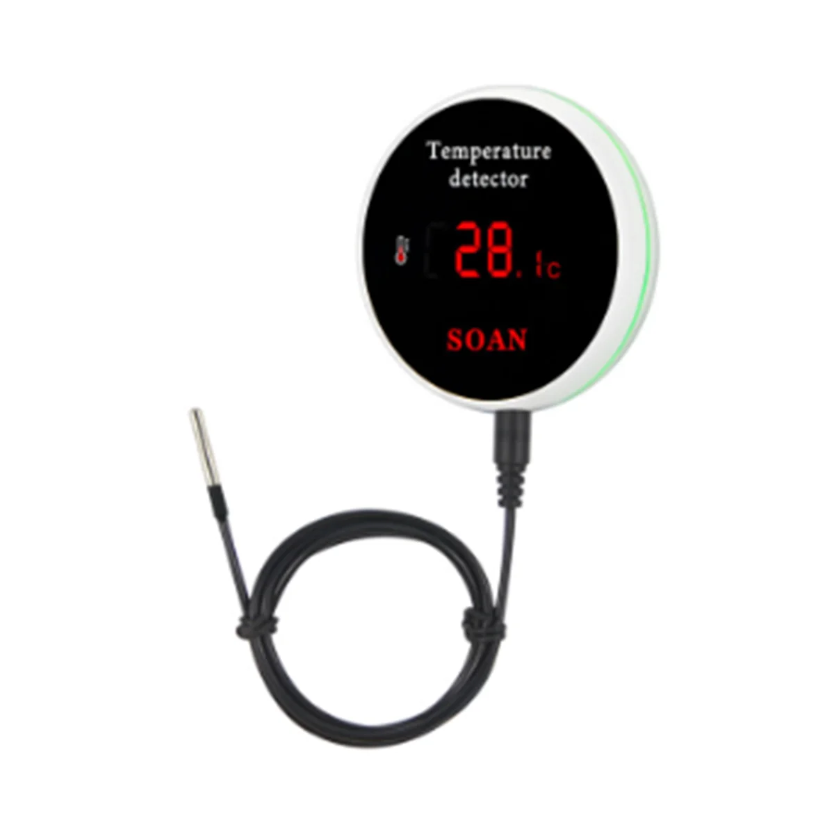 Tuya Wifi Temperature Sensor Wire Digital Smartlife Thermometer Room Water Pool Thermostat Alarm EU Plug