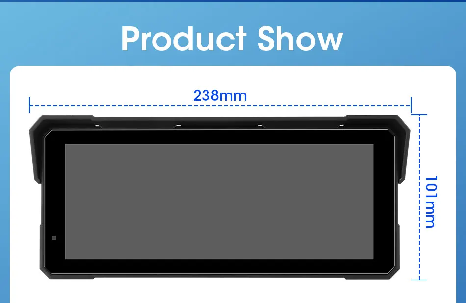 Srnubi 5/8,1 Zoll Motorrad-Navigation vorne 4K + hinten 1080P DVR IPX7 wasserdichter tragbarer Carplay/Android Auto Bluetooth-Monitor – Detail 21