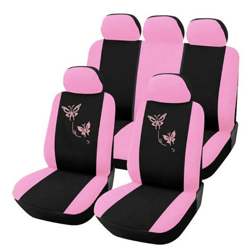 

Universal Fit Covers Car Seats Full Set Protection For 5 Seats Car Seats Protecter Car Accessories Auto Supplies Women