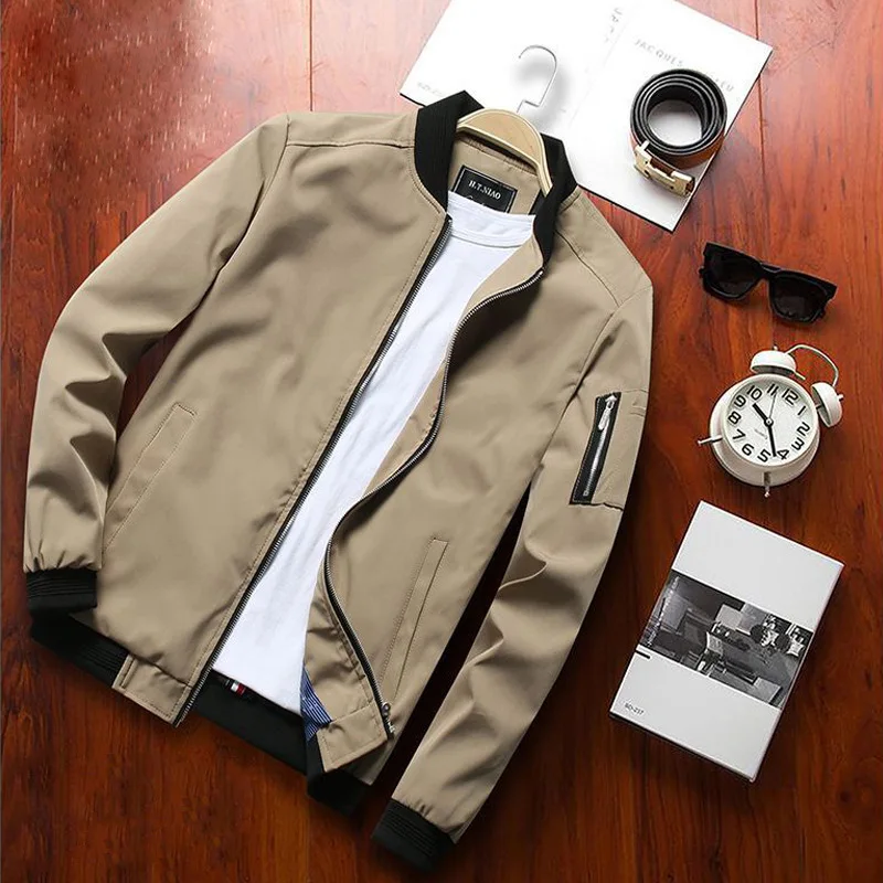 Men's Fashion Baseball Jacket - Autumn Youth Slim Fit Outerwear