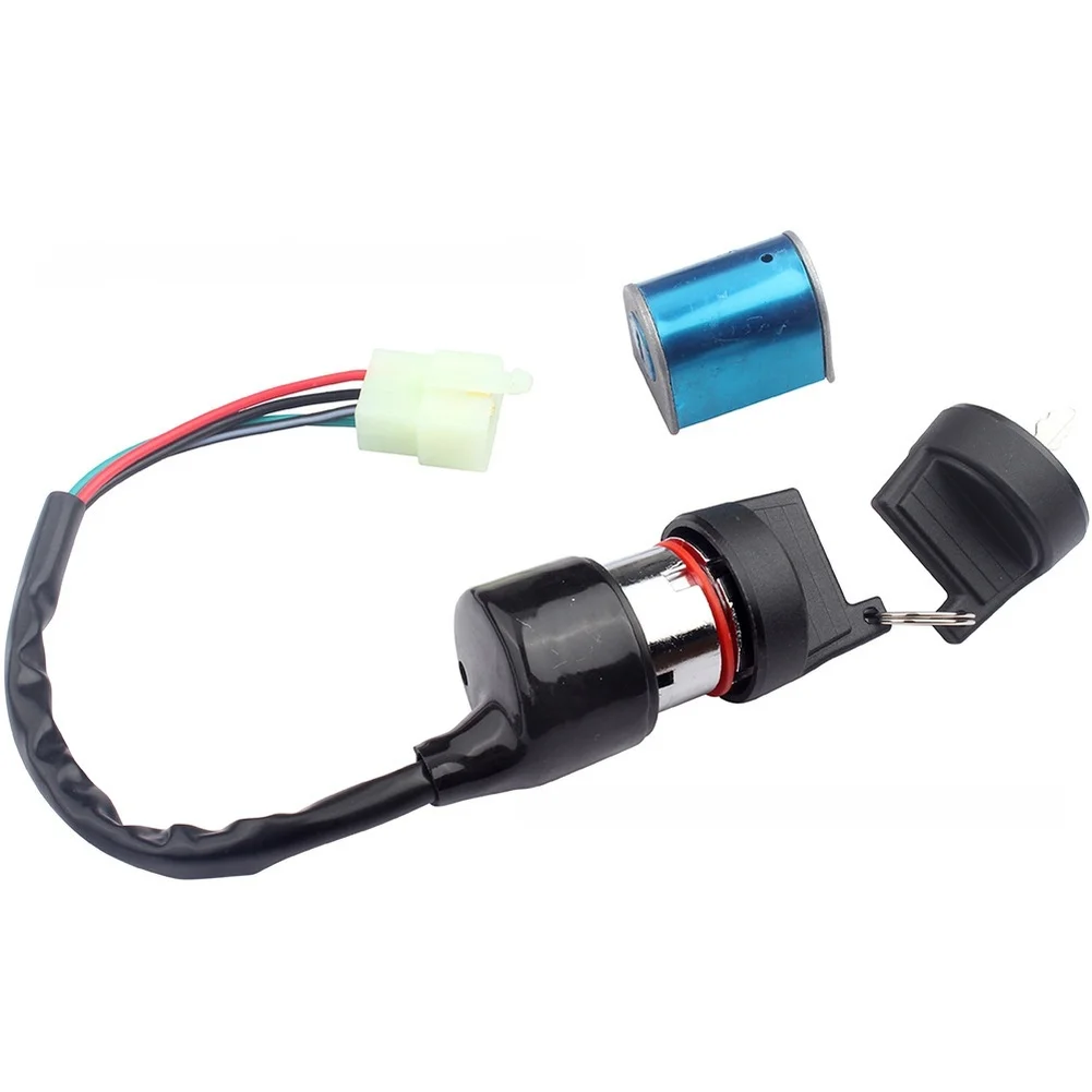Motorcycle Ignition Key Switch for Lock for ATV CF500 2 & 500S Models with Steering Lock and 4 Wire Ignition System
