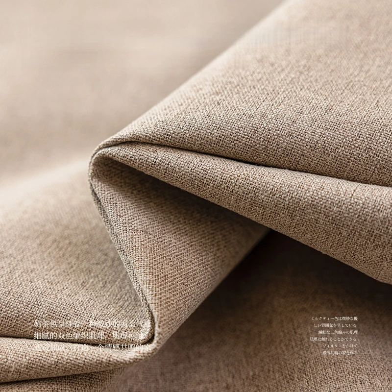 310cm Height Custom Made 100% Blackout Soundproof Curtain Blackout Faux Linen Curtains For Bedroom Living Room Drapes Window