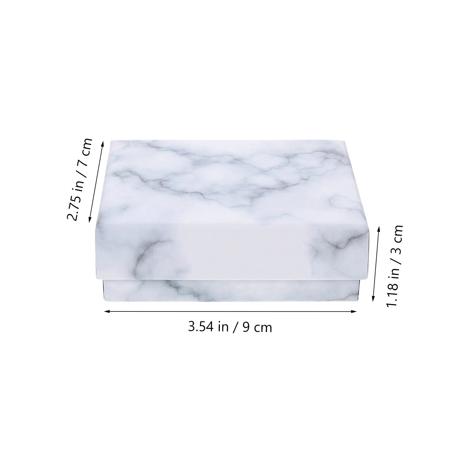 8pcs Marble Print Jewelry Box Set – Sturdy Lightweight Paper Storage & Display Case for Rings, Earrings, Necklaces