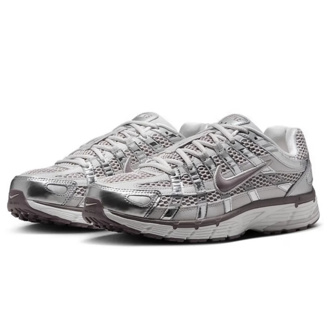 

Nike's New Lightweight Cushioning and Rebound Everyday Fitness Men's Dad Shoes P-6000 Series, Wear-Resistant Classic Retro Design, Everyday Low-Top Sports Running Shoes, Silver-White High-End Versatile Trendy Casual Sports Shoes, Must-Have Hot Item Ib4019